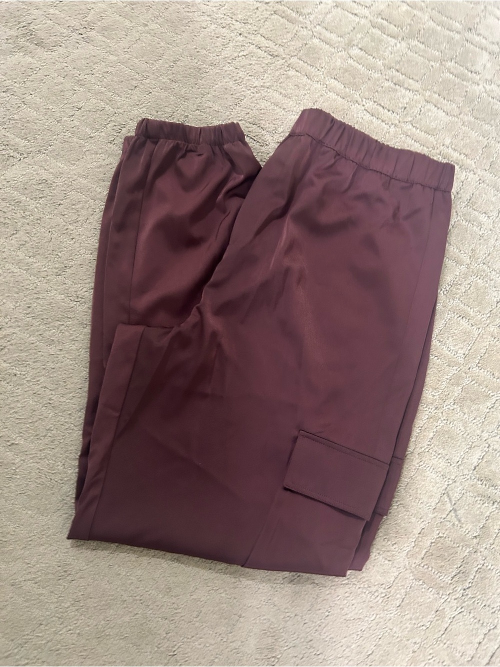 Splendid Woman Elastic Waist Cargo Pants - Brown size XL